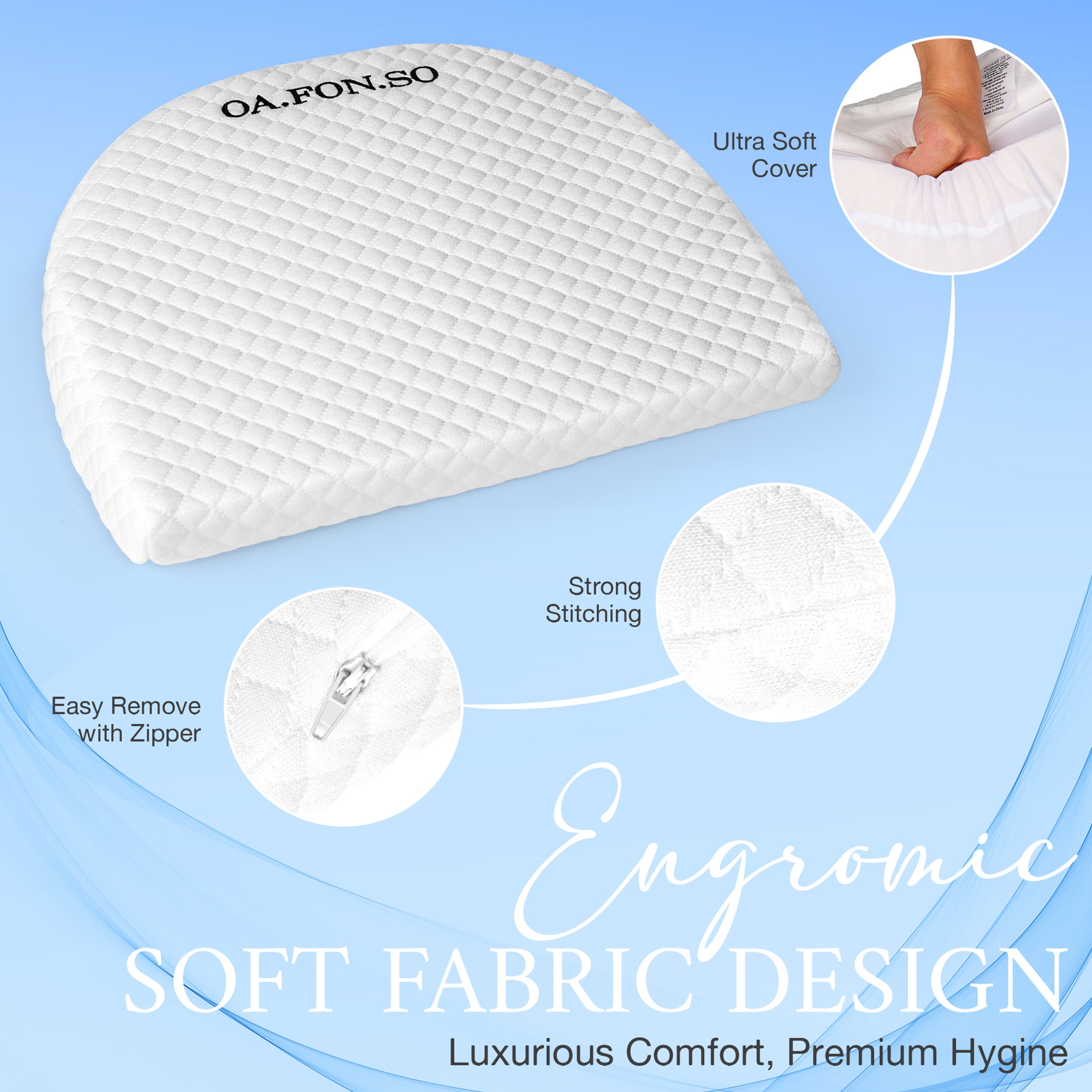 Pregnancy Wedge Incline with Removable Cover, Memory Foam Body Positioner for Acid Reflux and Respiratory Support